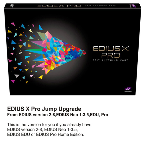 オリジナルデザイン手作り商品 グラスバレー EDIUS8＆EDIUS X PRO